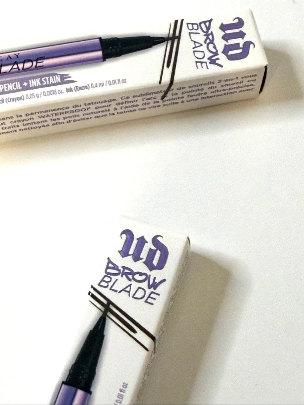 URBAN DECAY SET of TWO - Brow Blade Pencil + Ink Stain Brow Pen in NEUTRAL NANA